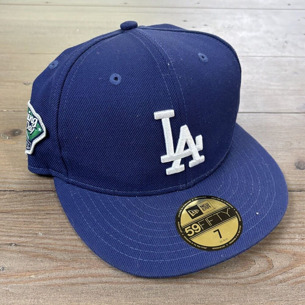 Los Angeles Dodgers Hat New Era 5950 Hat Size 7‎ Opening Day Patch 2019 Wool MLB